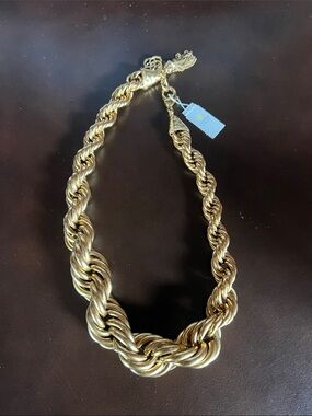 Kendra Scott Gold Twisted Rope Collar Necklace